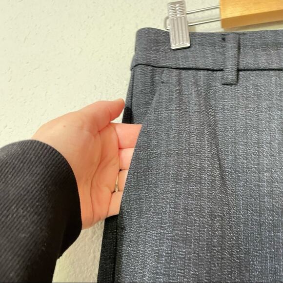 LVPL Stitchfix Grey Knit Trouser Mid Rise Super Soft Dress Pants Womens 27 - Picture 7 of 8